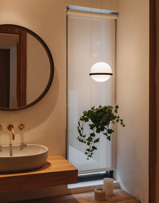 Iluminación escandinava  decorativa o ambiental para el baño 
